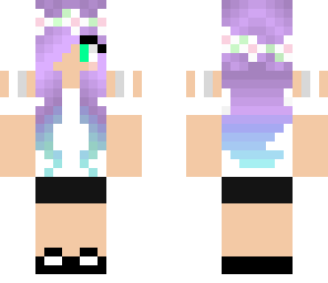 purple hair girl shirt idek