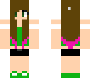 beautiful green shirted girl