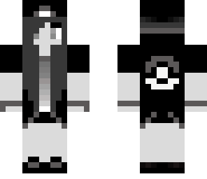 black and white pokemon skin