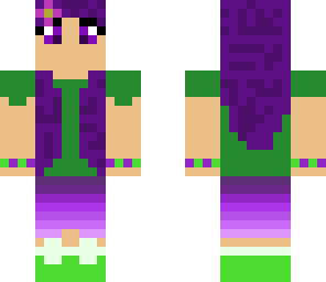 purple haired girl