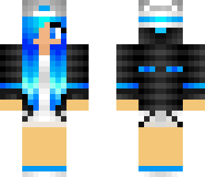 cool blue hair chick