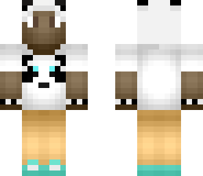 black guy in a panda suit