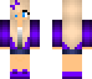 random purple girl