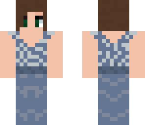 medieval grey-blue dress