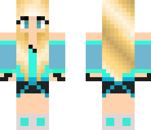 blue blond girl