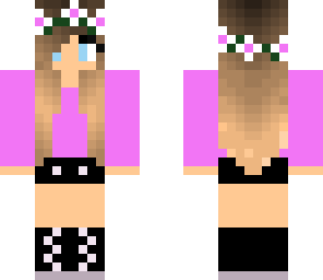 pink flower girl
