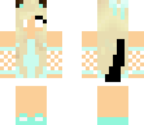 herobrine kitty girl supser cute