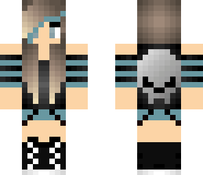cyan goth girl