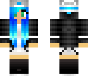 edited blue hair girl 2