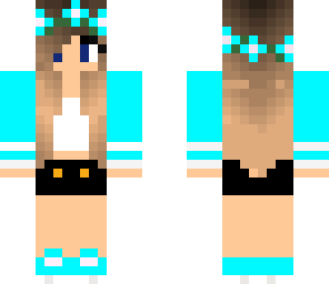 blue flower girl
