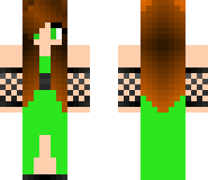 green dress
