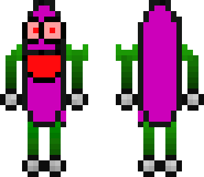 evil purple banana