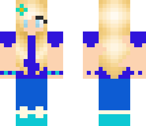 random blue girl