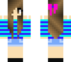 blue and aqua girl