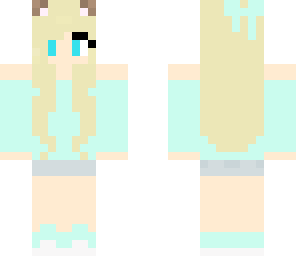 blue cat girl