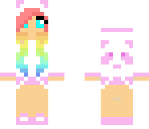 rainbow panda girl