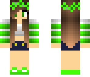 green flower girl