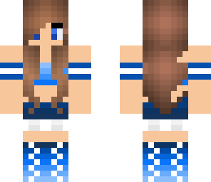 cheerleader girl blue edited