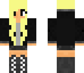 blonde goth girl