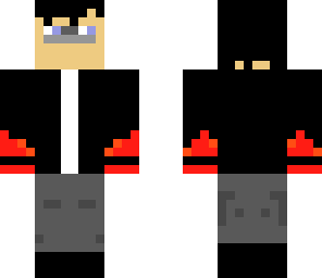 person with flame fists