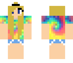 edited tye die girl