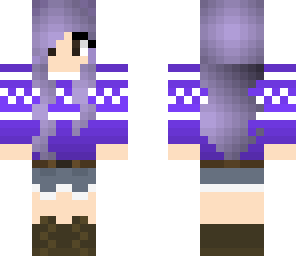 cute purple lavander girl