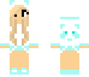 blue panda girl