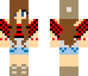 casual red girl