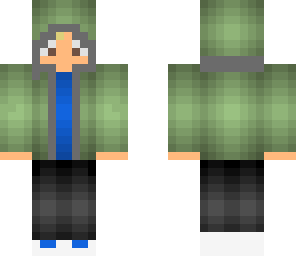green hoodie