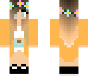 orange hippie girl