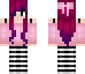 maroon haired girl