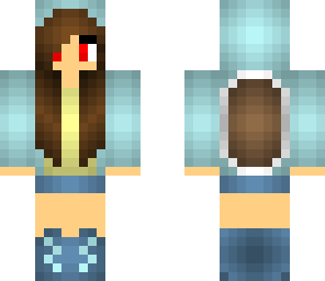 squirtle girl- pokemon skin starter series
