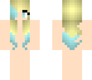 blue-dipped dyed hair base