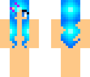 girl base blue hair