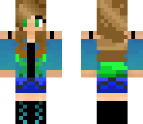 me with green highlights