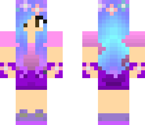 purple flower girl