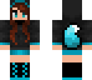 ender fox baby blue brown hair