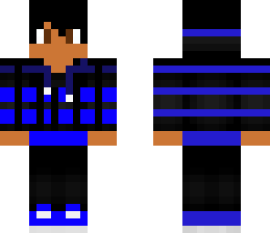 blue boy with checkers