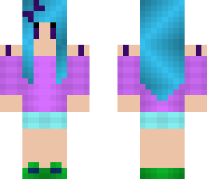 blue haired awesome
