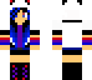 red blue and purple raver