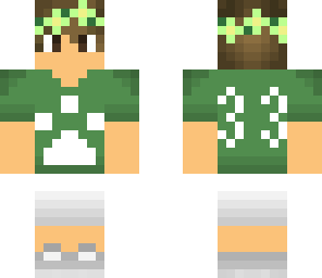 football boy with flower crown