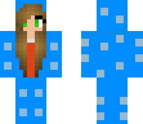 blue dotty girl