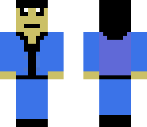 blue suit