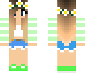 cute green girl