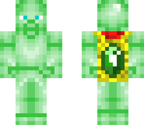 emerald steve with buttery emerald cape