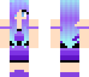 blue and purple girl