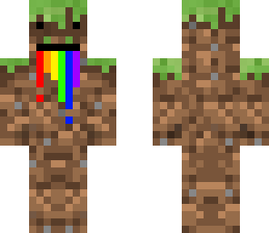 derpy grass block drooling rainbows