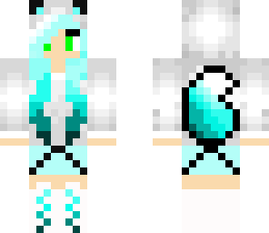 green eyed ice wolf