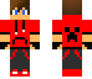 red hoodie