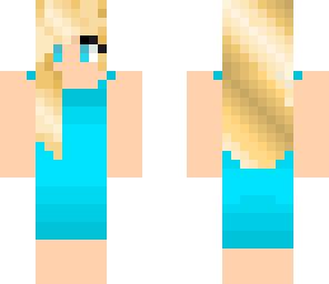 blue dress